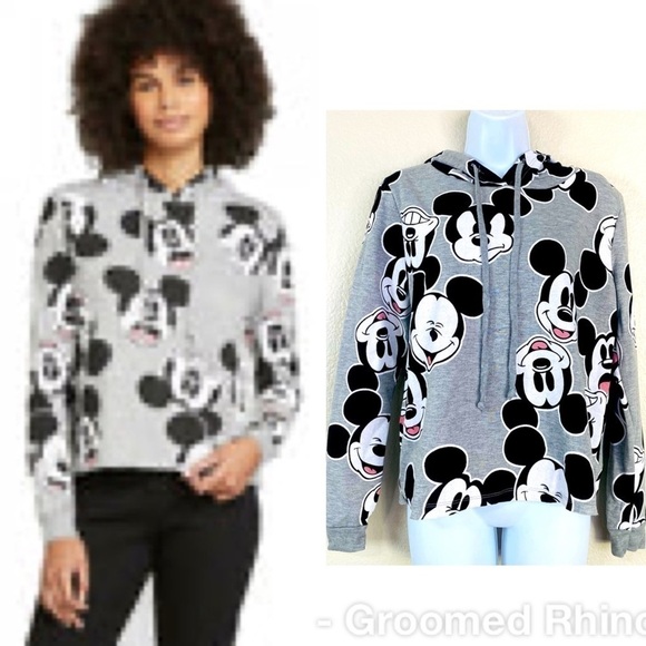 Disney Mickey Mouse Hooded Sweatshirt Size L - Picture 2 of 8